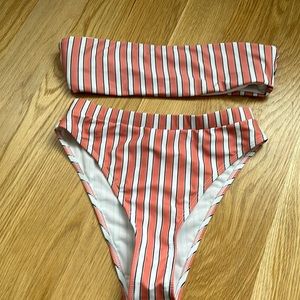 Zaful small strapless high waisted bikini